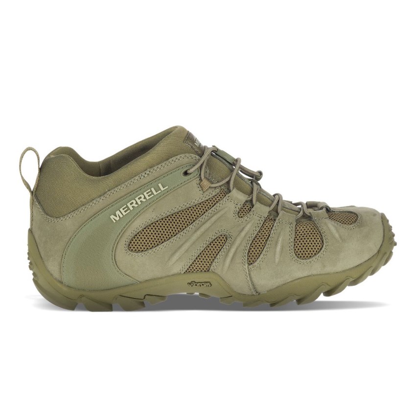 Chaussure de Securite Merrell Cham 8 Stretch Tactical Vert Olive Homme | Y.M.DDGR